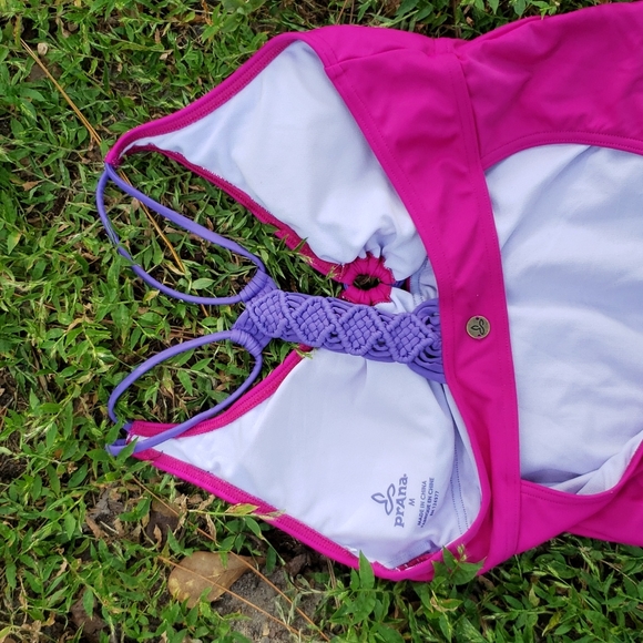 Pink Prana One-piece Swimsuit Med - Picture 3 of 5